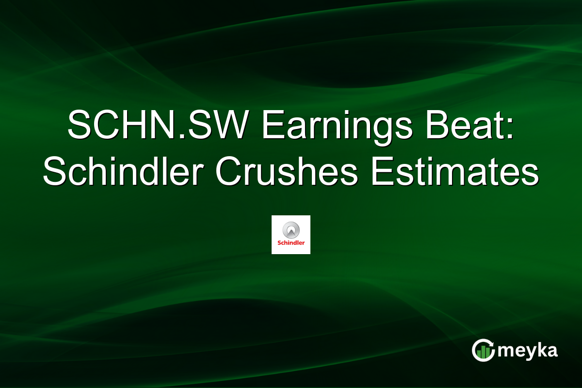 SCHN.SW Earnings Beat: Schindler Crushes Estimates