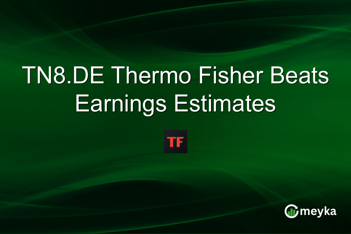 TN8.DE Thermo Fisher Beats Earnings Estimates