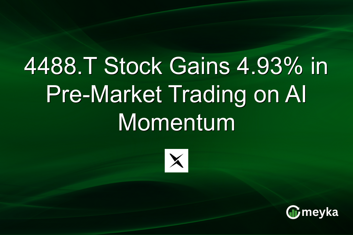 4488.T Stock Gains 4.93% in Pre-Market Trading on AI Momentum