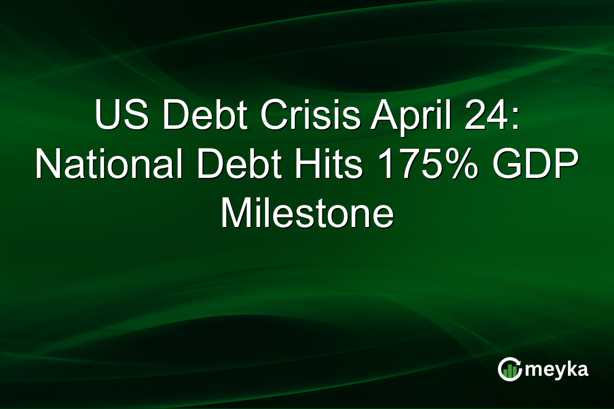 US Debt Crisis April 24: National Debt Hits 175% GDP Milestone