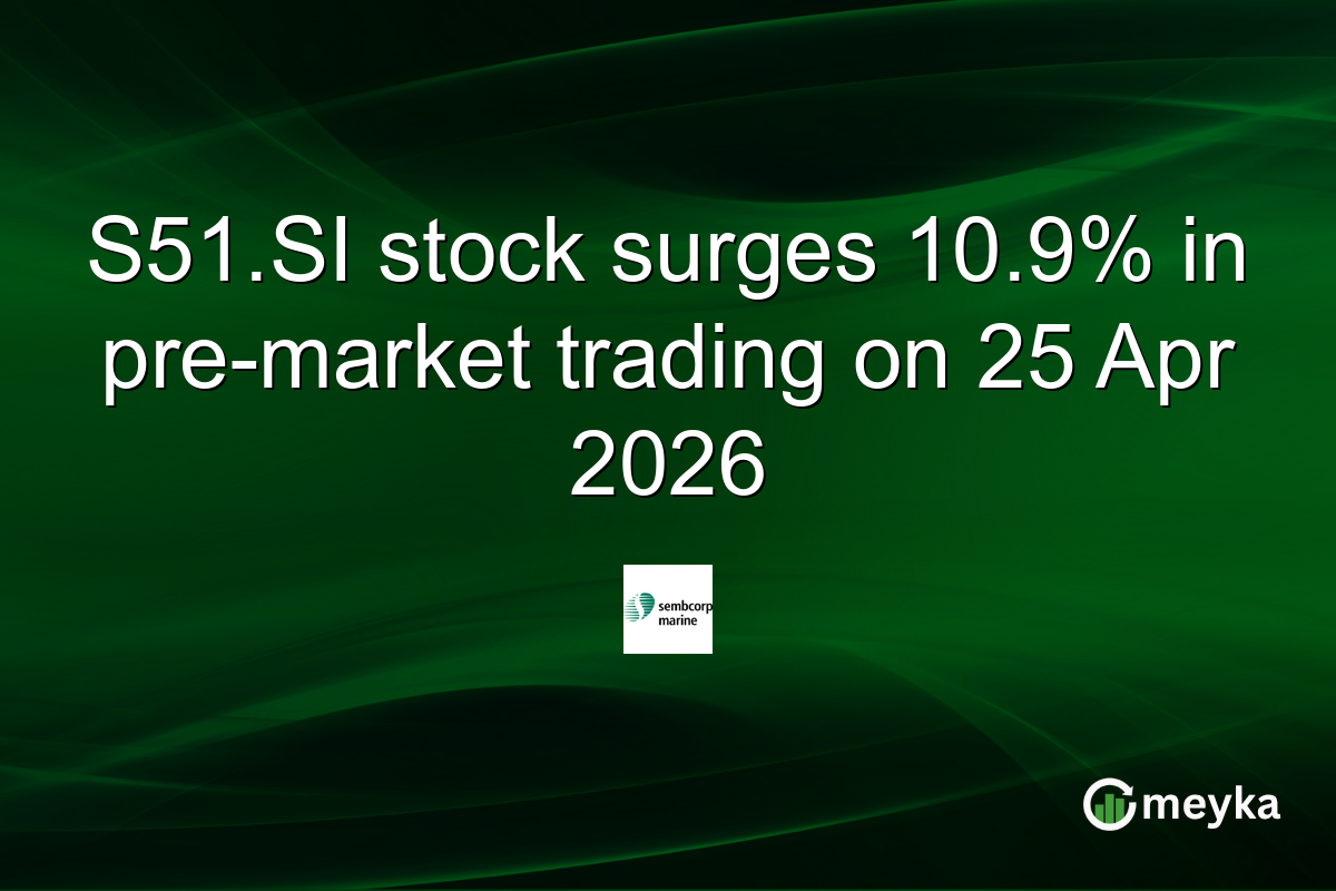 S51.SI stock surges 10.9% in pre-market trading on 25 Apr 2026