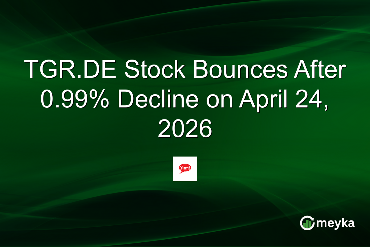 TGR.DE Stock Bounces After 0.99% Decline on April 24, 2026