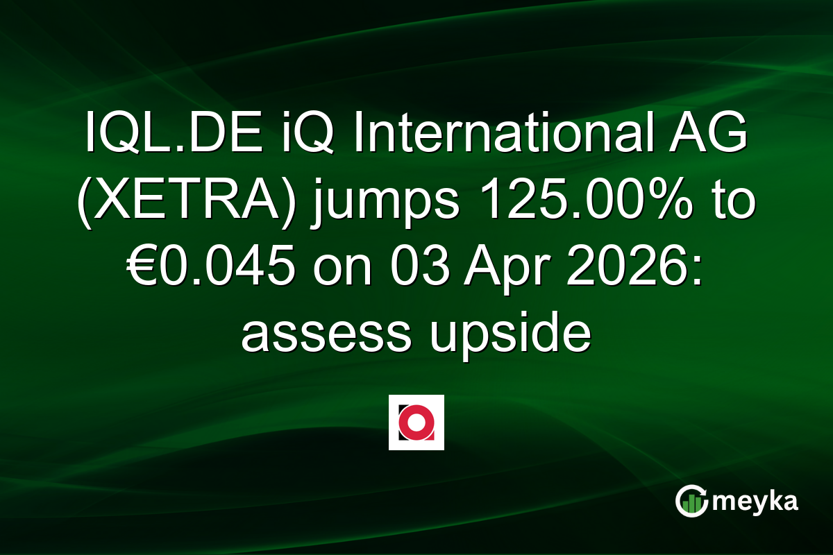 IQL.DE iQ International AG (XETRA) jumps 125.00% to €0.045 on 03 Apr 2026: assess upside