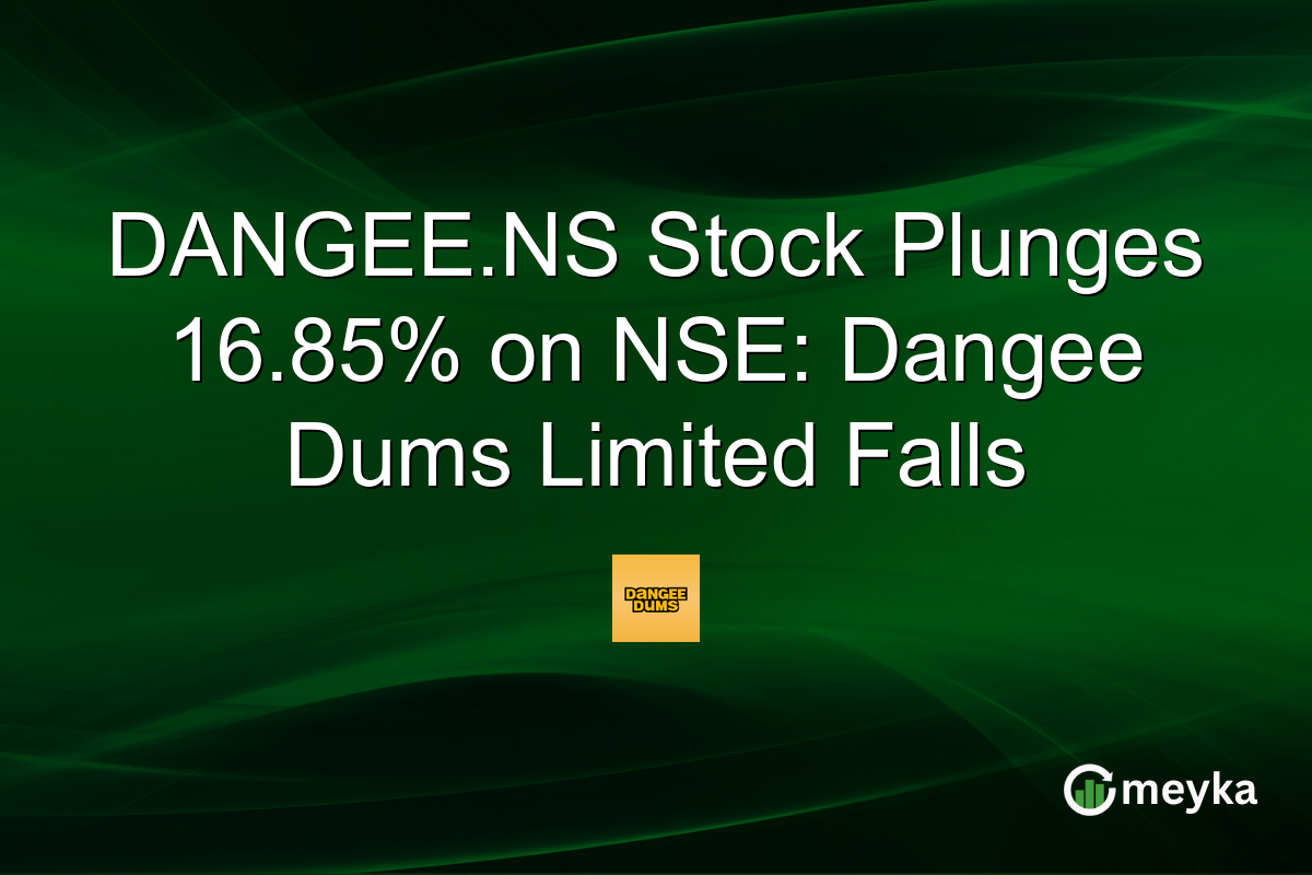 DANGEE.NS Stock Plunges 16.85% on NSE: Dangee Dums Limited Falls