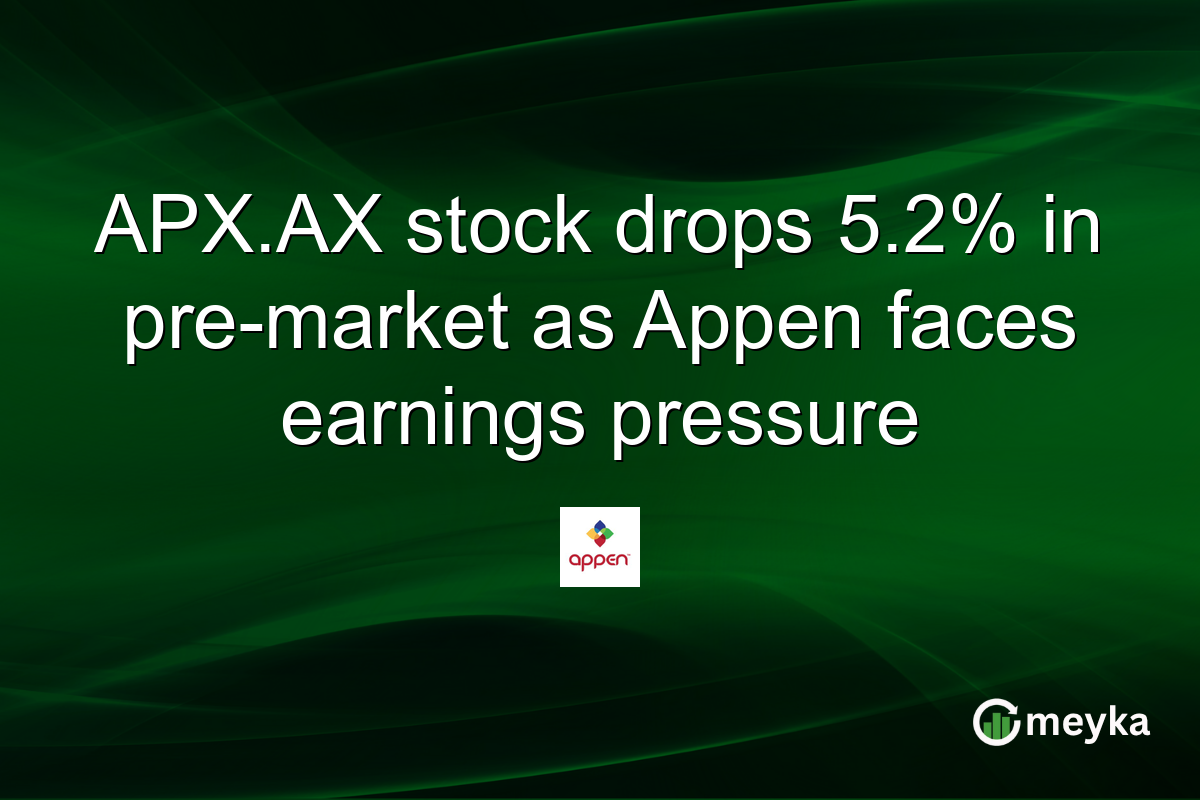 APX.AX stock drops 5.2% in pre-market as Appen faces earnings pressure