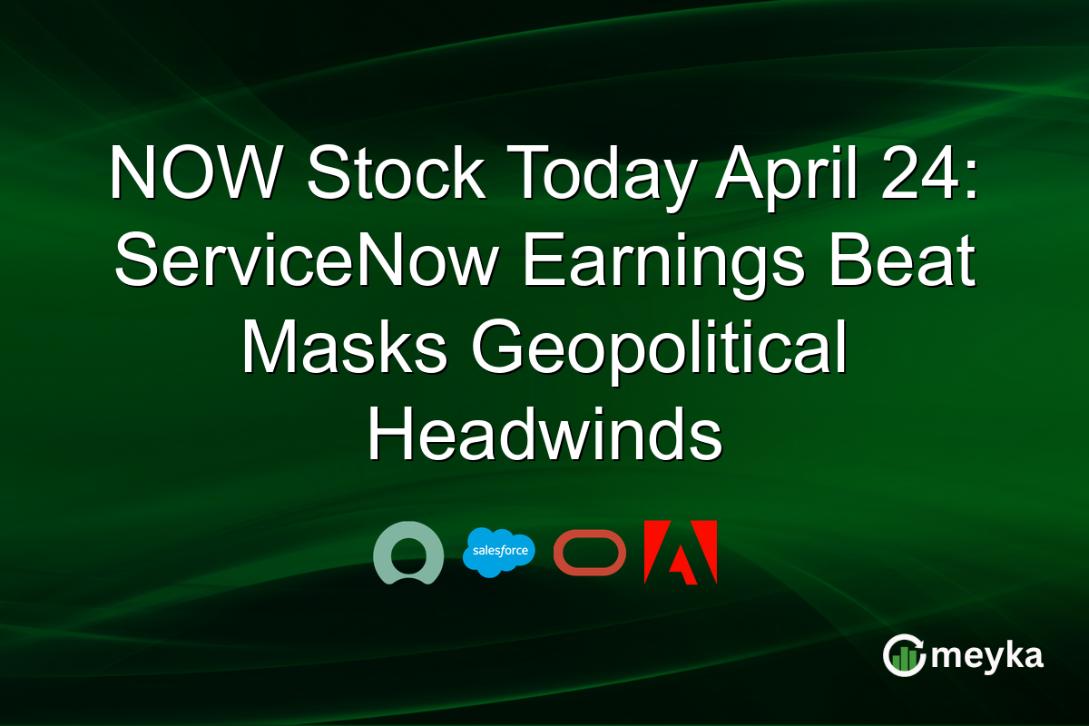 NOW Stock Today April 24: ServiceNow Earnings Beat Masks Geopolitical Headwinds
