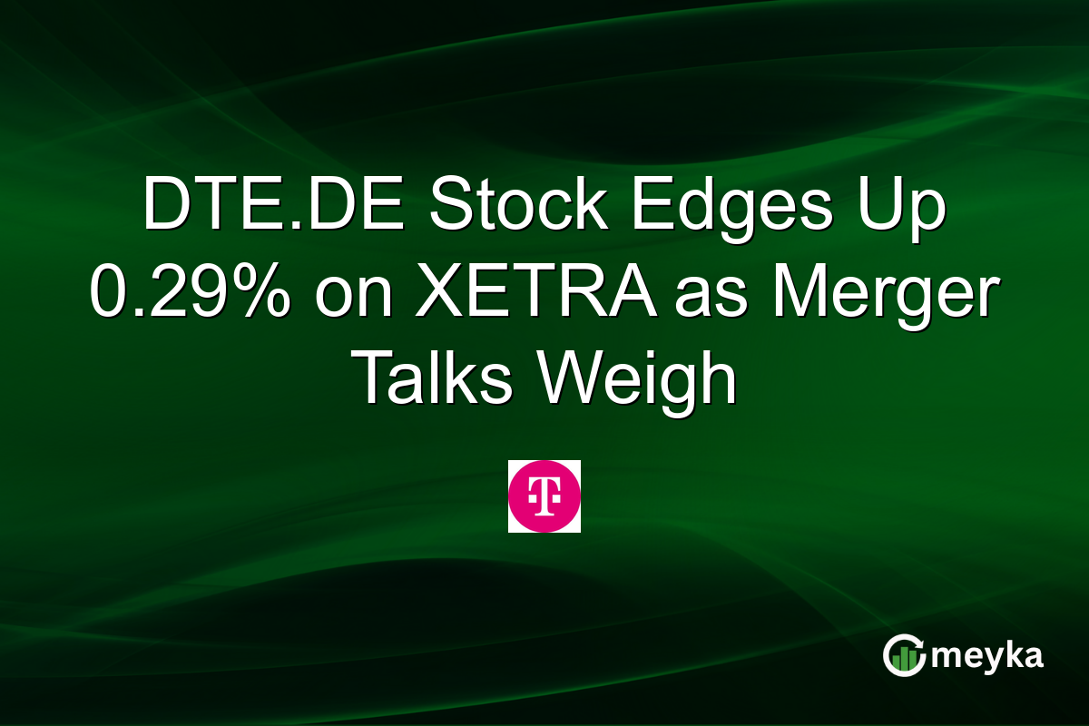 DTE.DE Stock Edges Up 0.29% on XETRA as Merger Talks Weigh