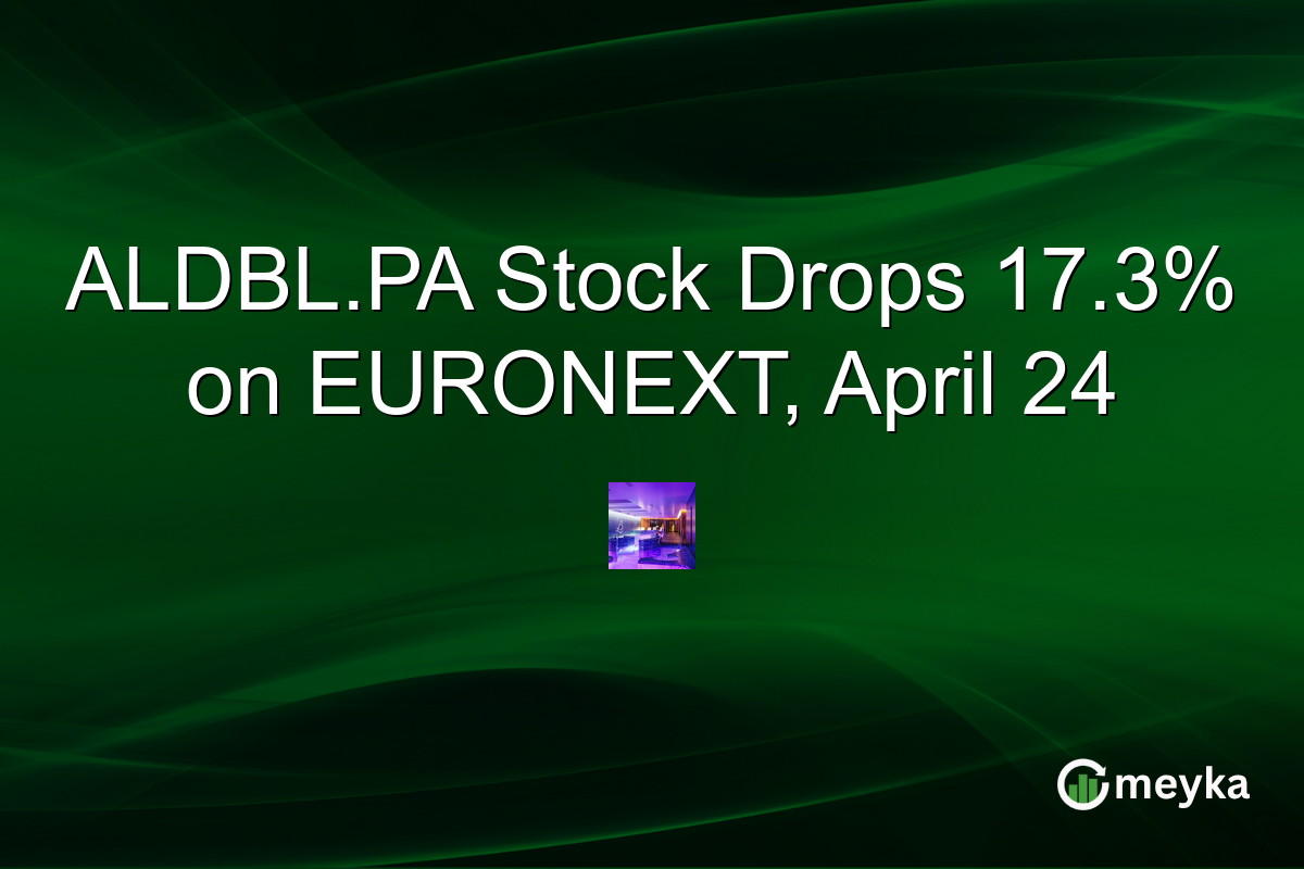 ALDBL.PA Stock Drops 17.3% on EURONEXT, April 24