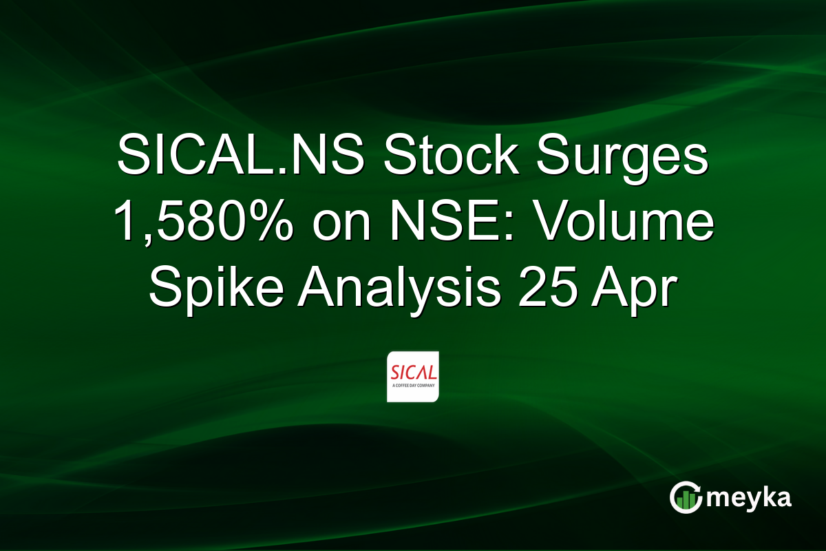 SICAL.NS Stock Surges 1,580% on NSE: Volume Spike Analysis 25 Apr