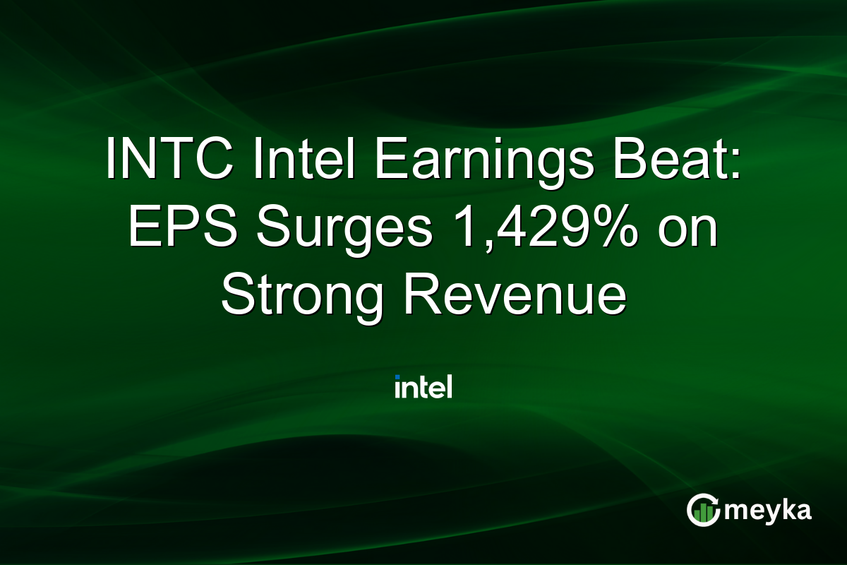 INTC Intel Earnings Beat: EPS Surges 1,429% on Strong Revenue