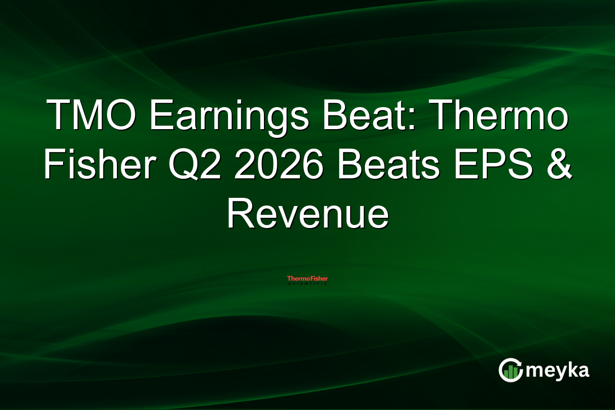 TMO Earnings Beat: Thermo Fisher Q2 2026 Beats EPS & Revenue