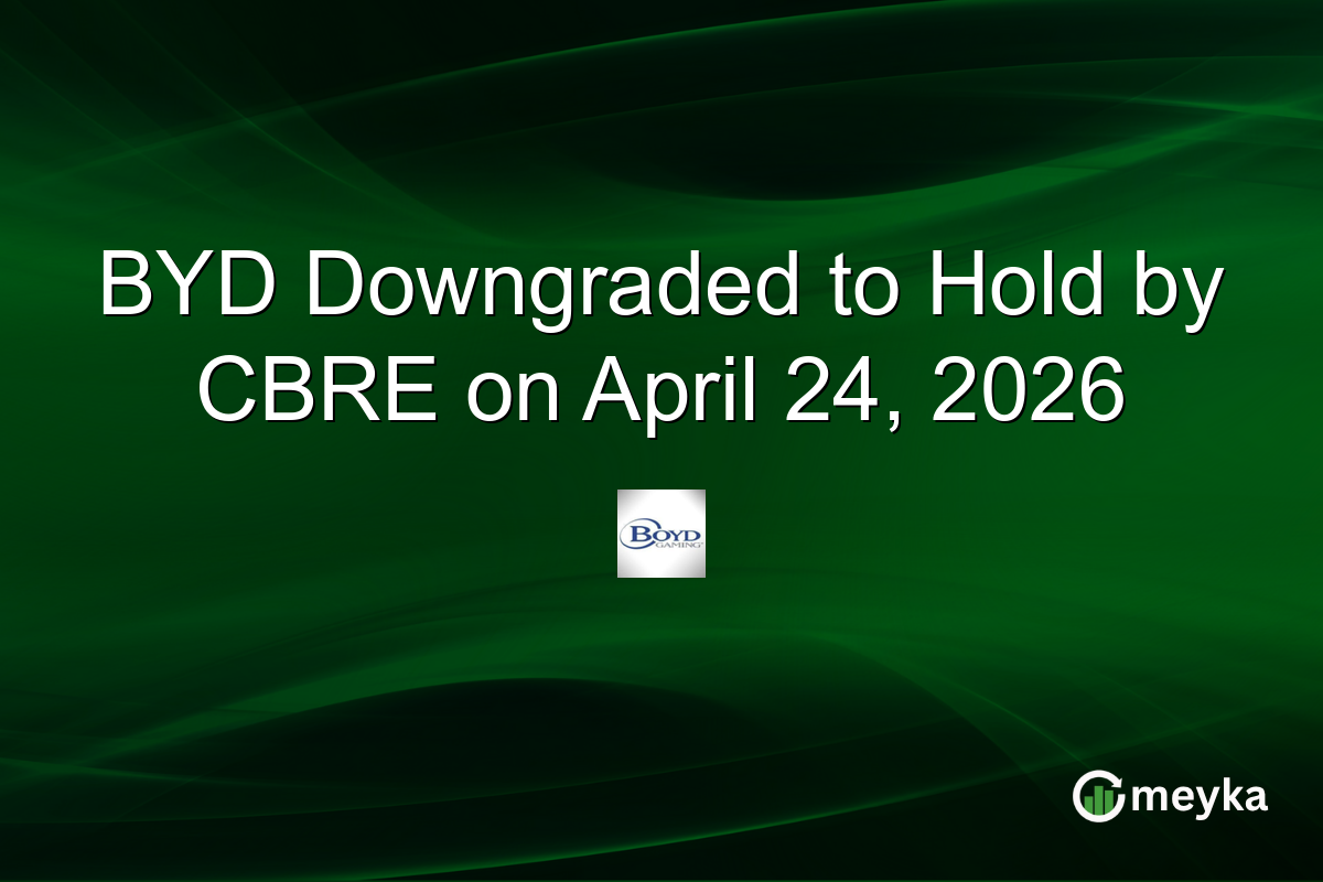 BYD Downgraded to Hold by CBRE on April 24, 2026