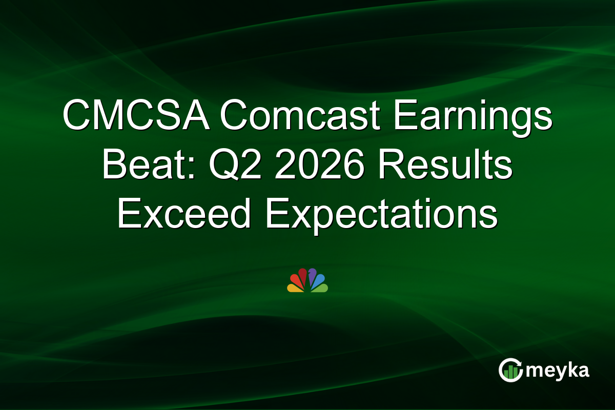CMCSA Comcast Earnings Beat: Q2 2026 Results