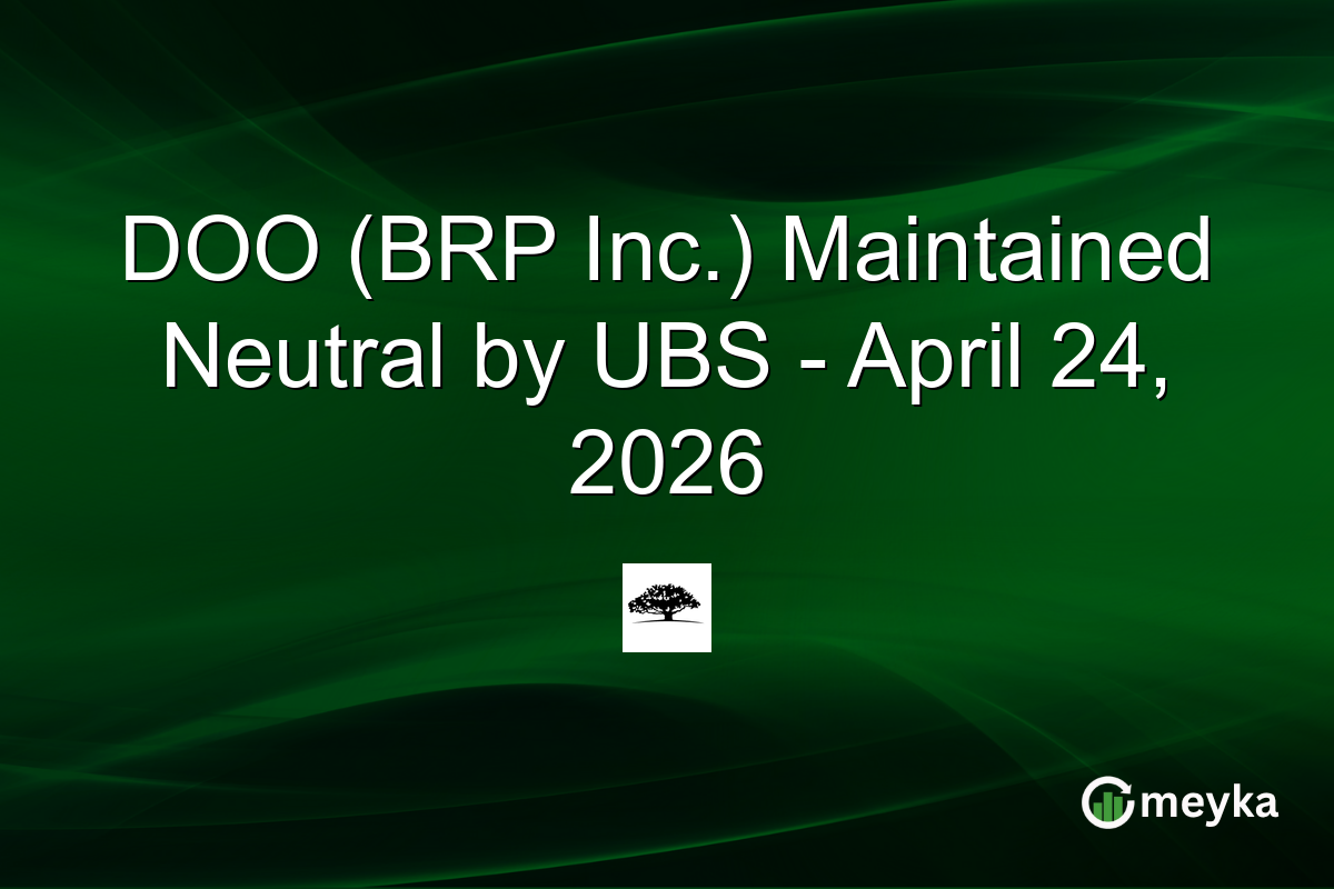 DOO (BRP Inc.) Maintained Neutral by UBS – April 24, 2026