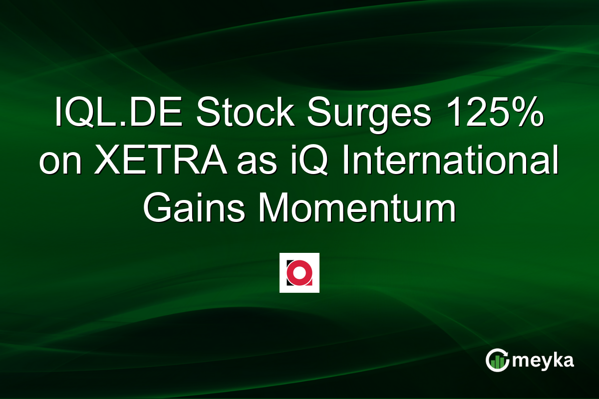 IQL.DE Stock Surges 125% on XETRA as iQ International Gains Momentum