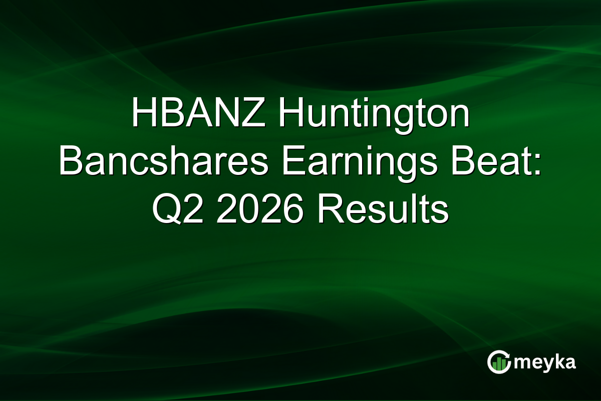 HBANZ Huntington Bancshares Earnings Beat Q2 2026