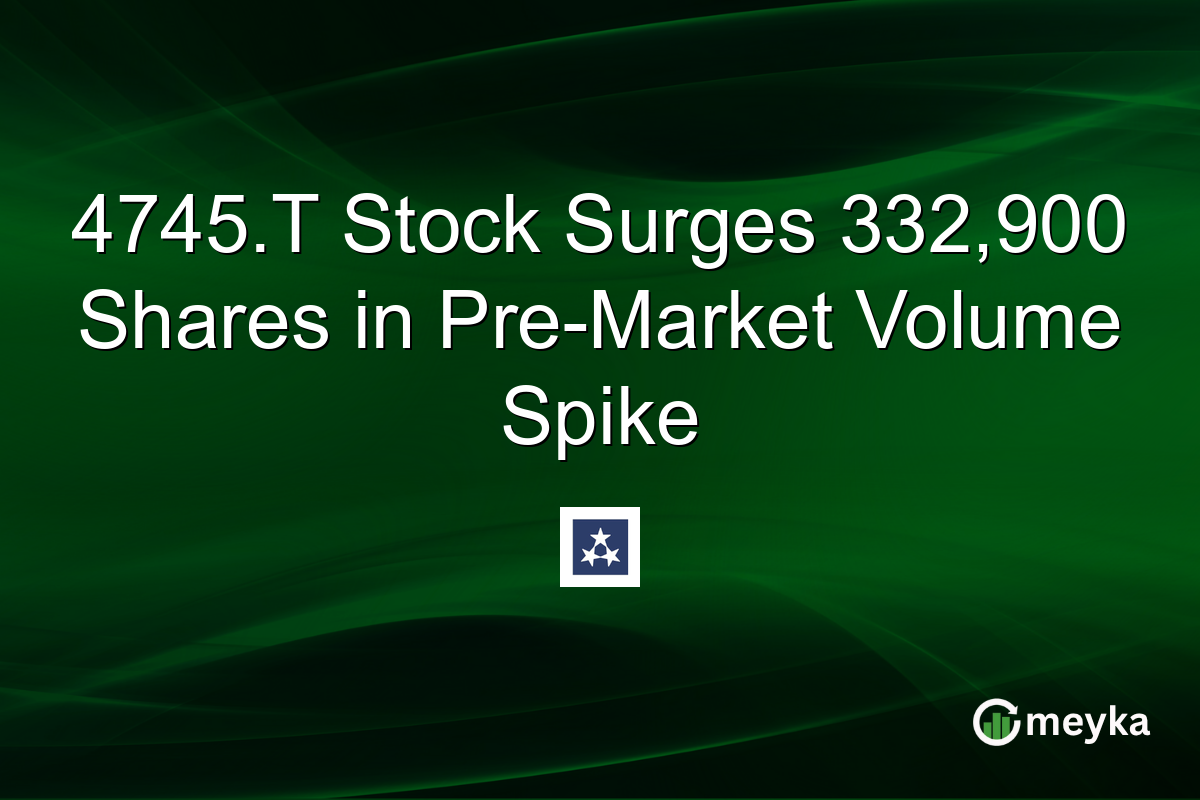 4745.T Stock Surges 332,900 Shares in Pre-Market Volume Spike