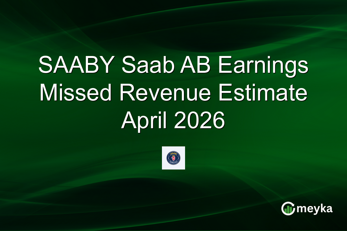 SAABY Saab AB Earnings Missed Revenue Estimate April 2026