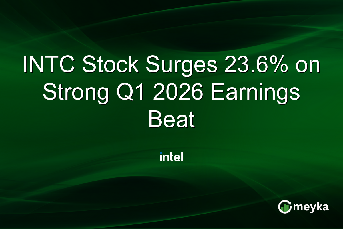 INTC Stock Surges 23.6% on Strong Q1 2026 Earnings Beat