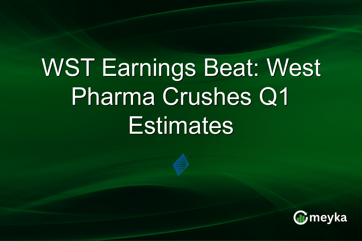 WST Earnings Beat: West Pharma Crushes Q1 Estimates
