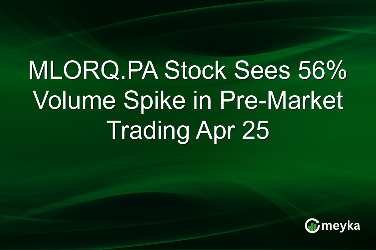 MLORQ.PA Stock Sees 56% Volume Spike in Pre-Market Trading Apr 25