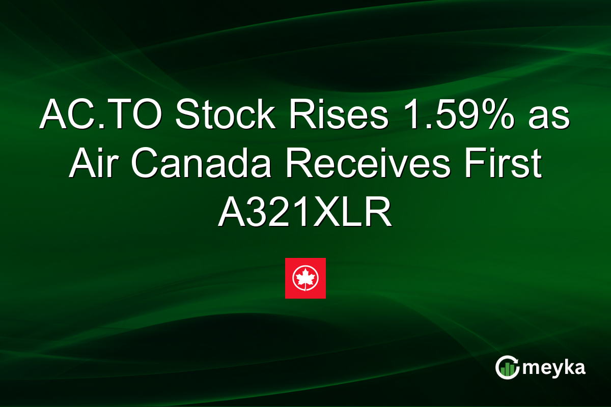 AC.TO Stock Rises 1.59% as Air Canada Receives First A321XLR