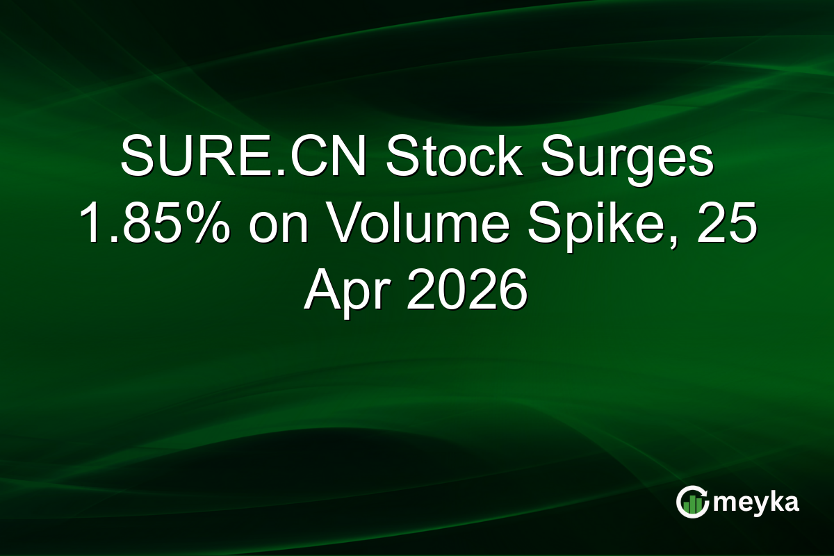 SURE.CN Stock Surges 1.85% on Volume Spike, 25 Apr 2026