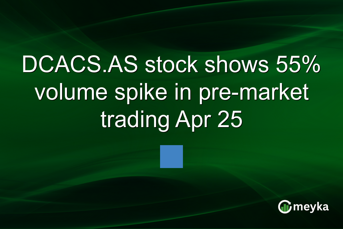 DCACS.AS stock shows 55% volume spike in pre-market trading Apr 25