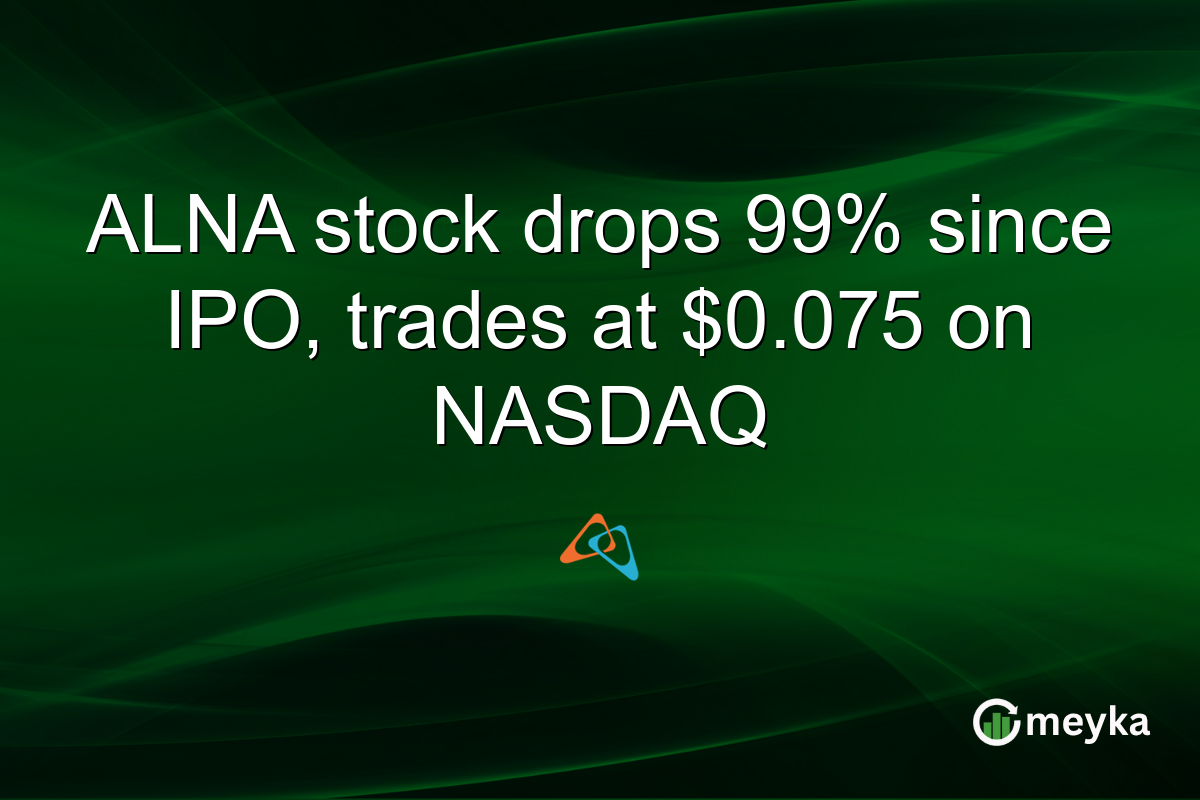 ALNA stock drops 99% since IPO, trades at $0.075 on NASDAQ