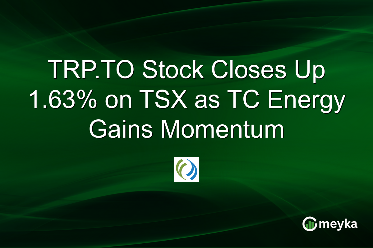 TRP.TO Stock Closes Up 1.63% on TSX as TC Energy Gains Momentum