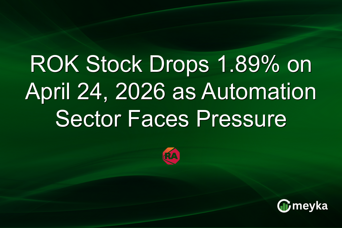 ROK Stock Drops 1.89% on April 24, 2026 as Automation Sector Faces Pressure