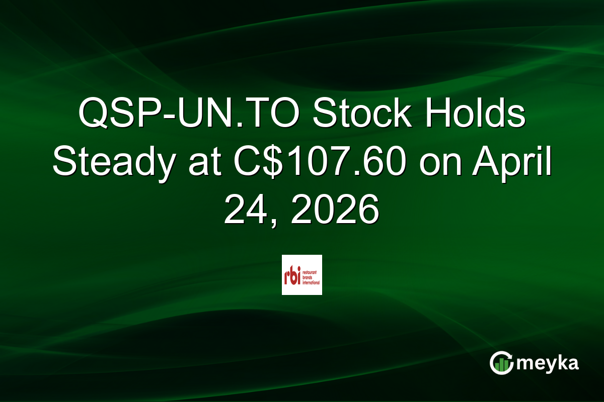 QSP-UN.TO Stock Holds Steady at C$107.60 on April 24, 2026