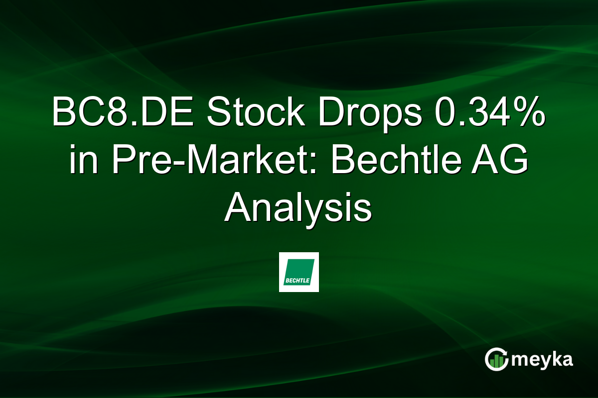 BC8.DE Stock Drops 0.34% in Pre-Market: Bechtle AG Analysis
