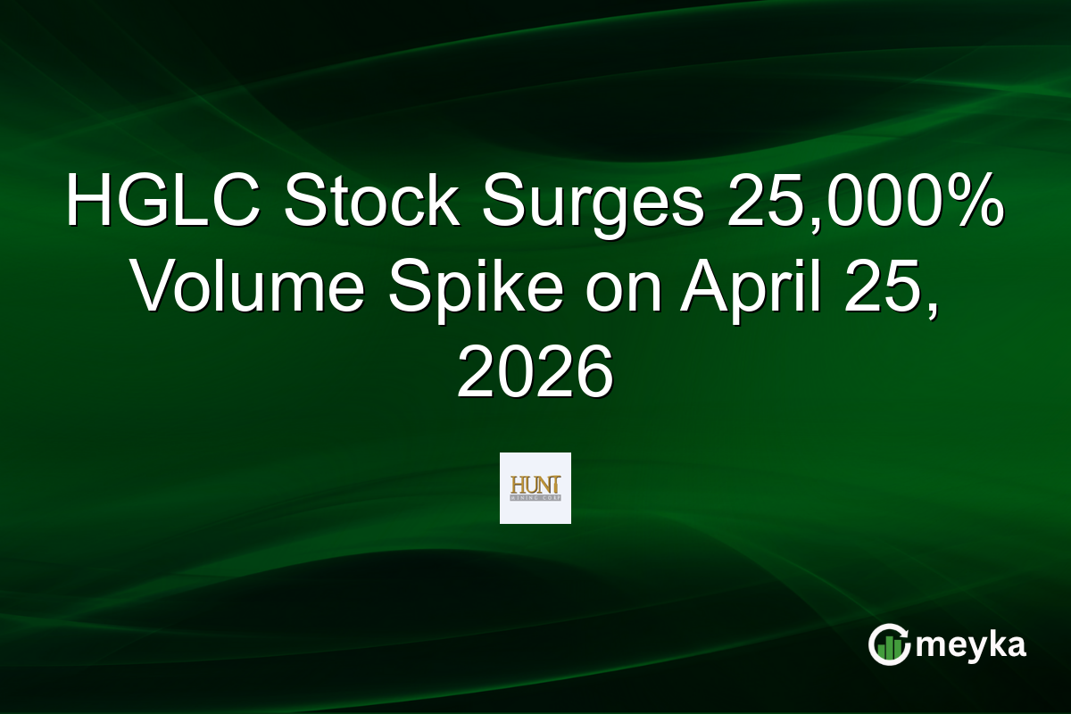 HGLC Stock Surges 25,000% Volume Spike on April 25, 2026