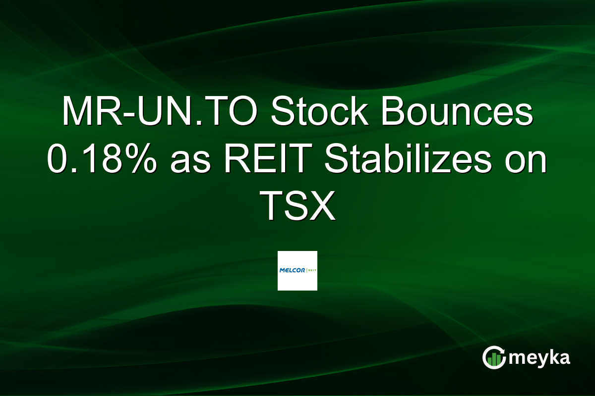 MR-UN.TO Stock Bounces 0.18% as REIT Stabilizes on TSX