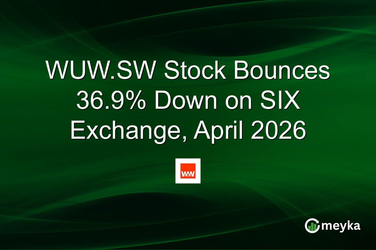 WUW.SW Stock Bounces 36.9% Down on SIX Exchange, April 2026