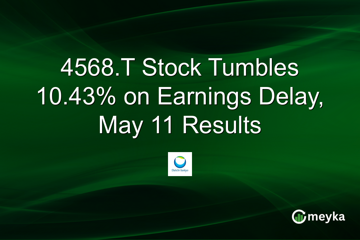 4568.T Stock Tumbles 10.43% on Earnings Delay, May 11 Results