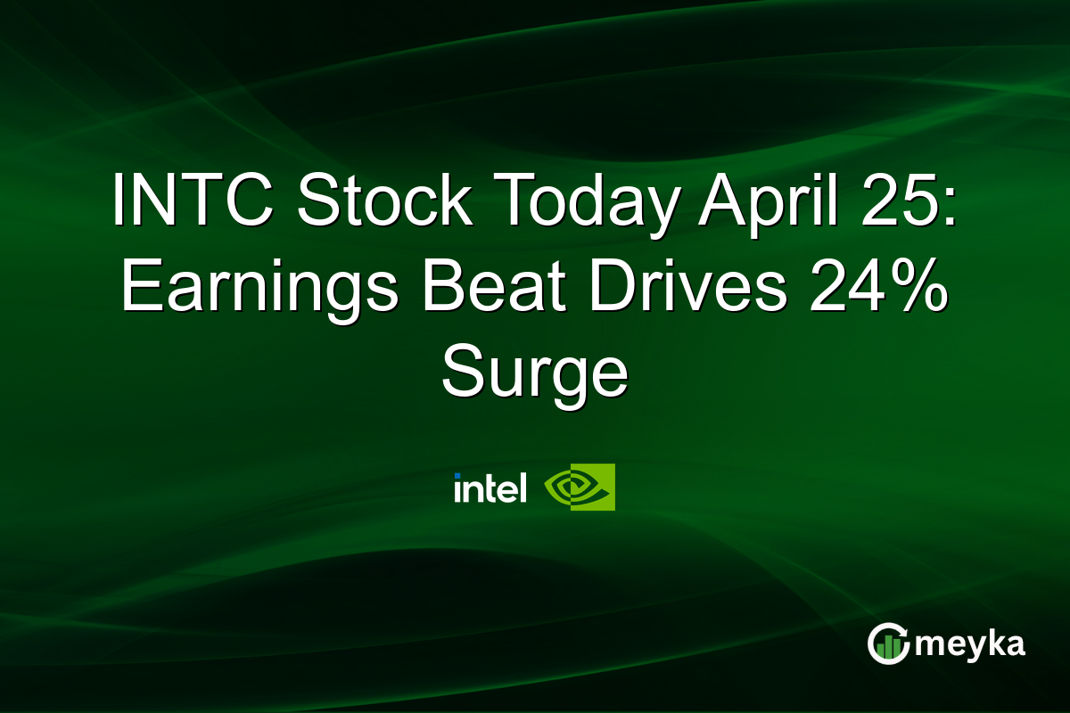 INTC Stock Today April 25: Earnings Beat Drives 24% Surge