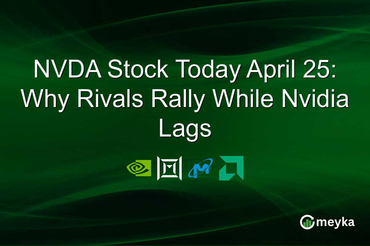 NVDA Stock Today April 25: Why Rivals Rally While Nvidia Lags