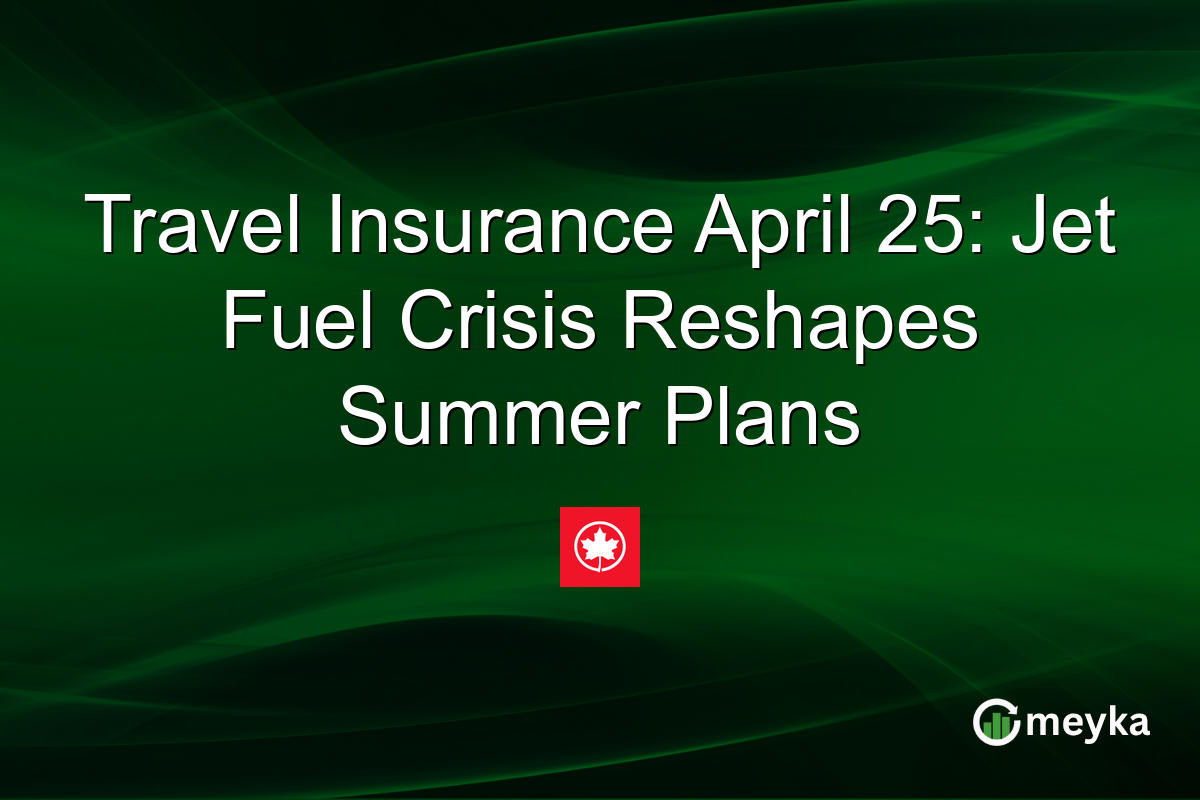 Travel Insurance April 25: Jet Fuel Crisis Reshapes Summer Plans
