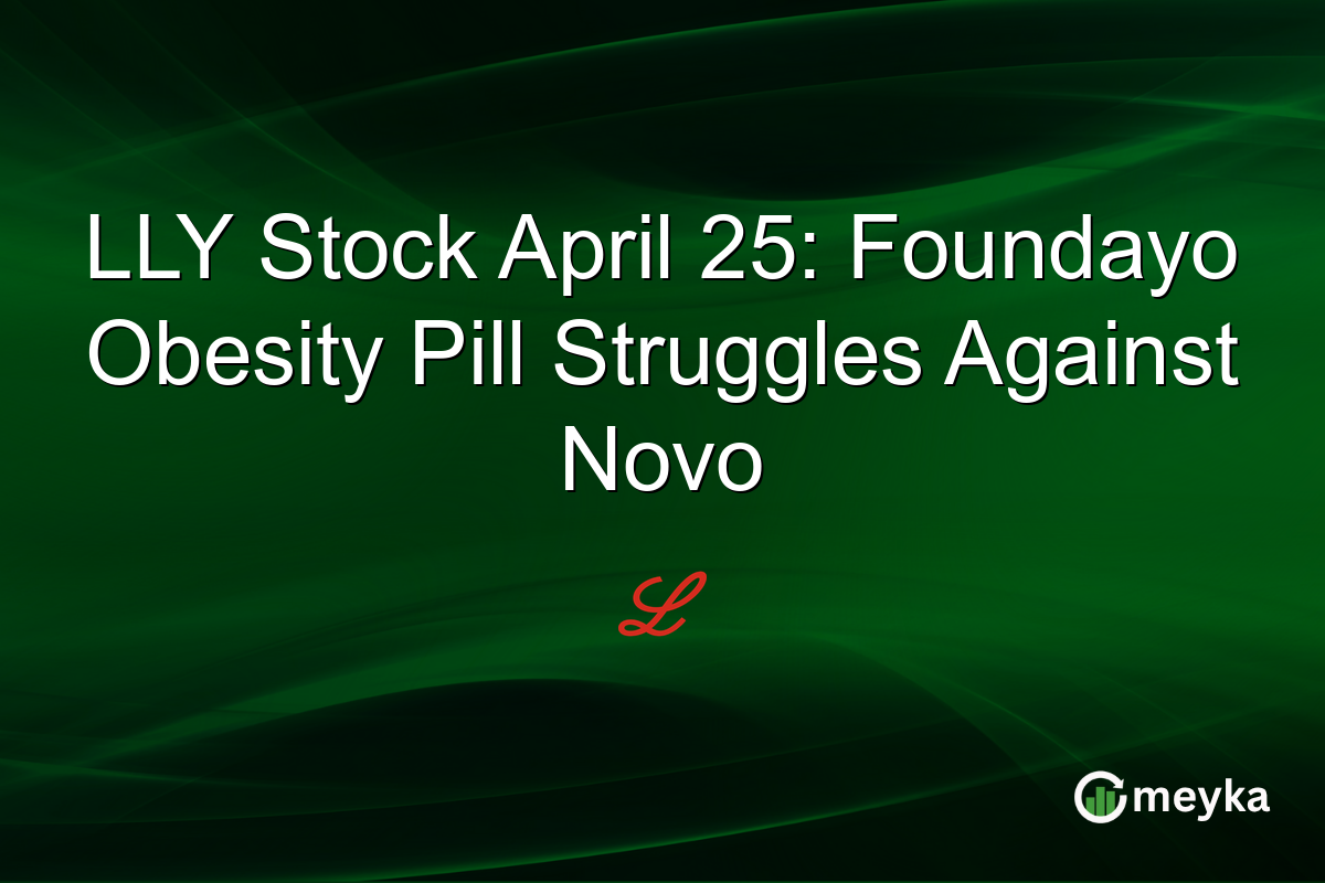 LLY Stock April 25: Foundayo Obesity Pill Struggles Against Novo