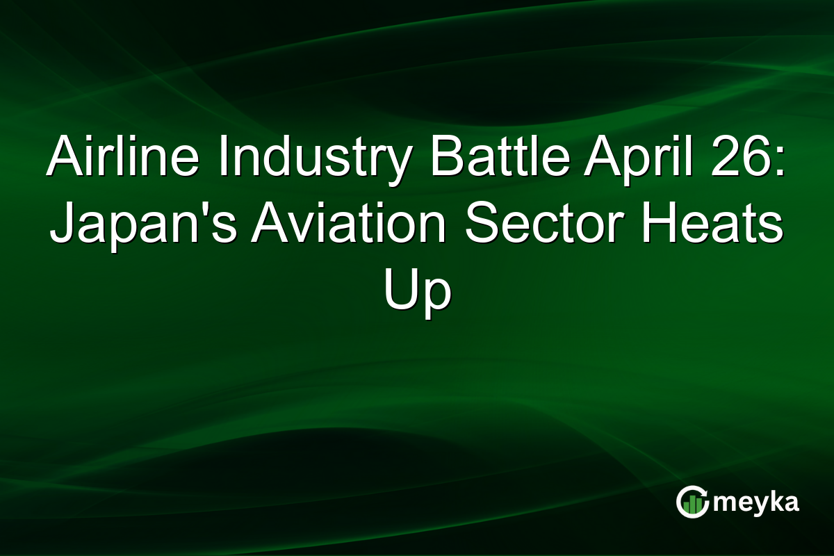 Airline Industry Battle April 26: Japan’s Aviation Sector Heats Up