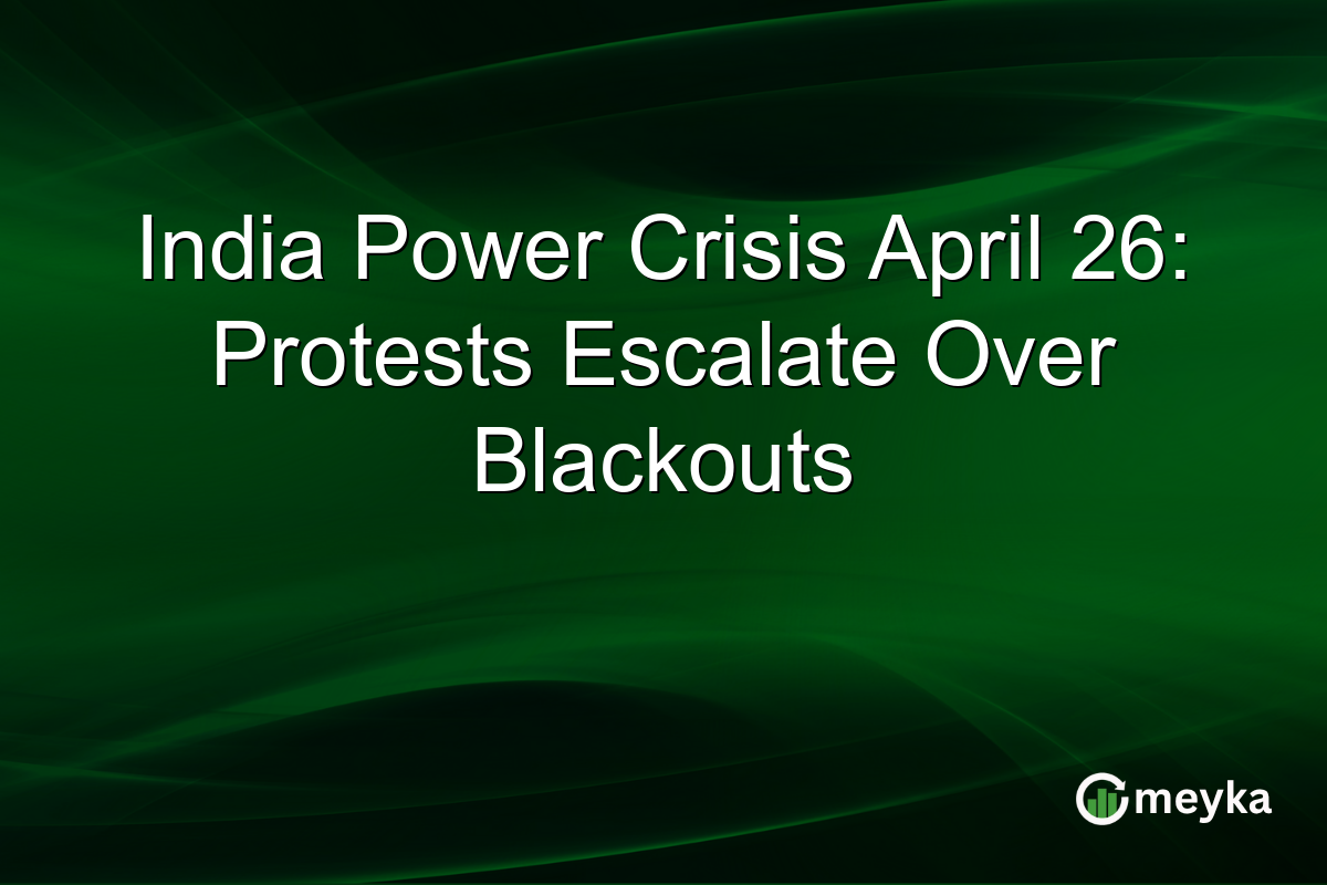 India Power Crisis April 26: Protests Escalate Over Blackouts