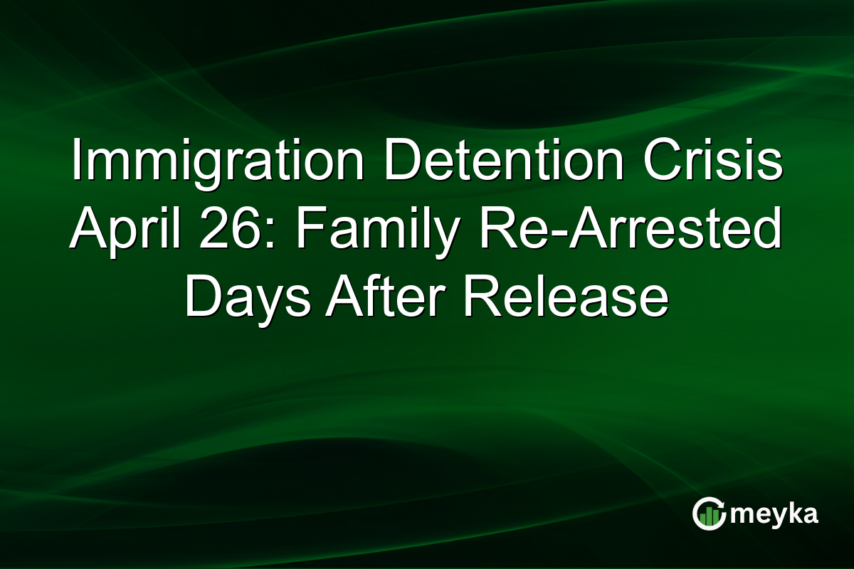 Immigration Detention Crisis April 26: Family Re-Arrested Days After Release