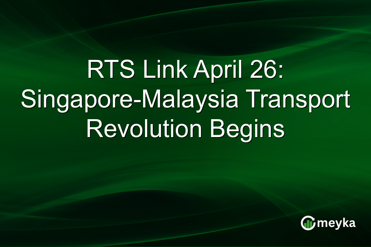 RTS Link April 26: Singapore-Malaysia Transport Revolution Begins