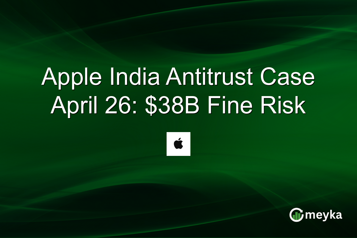 Apple India Antitrust Case April 26: $38B Fine Risk