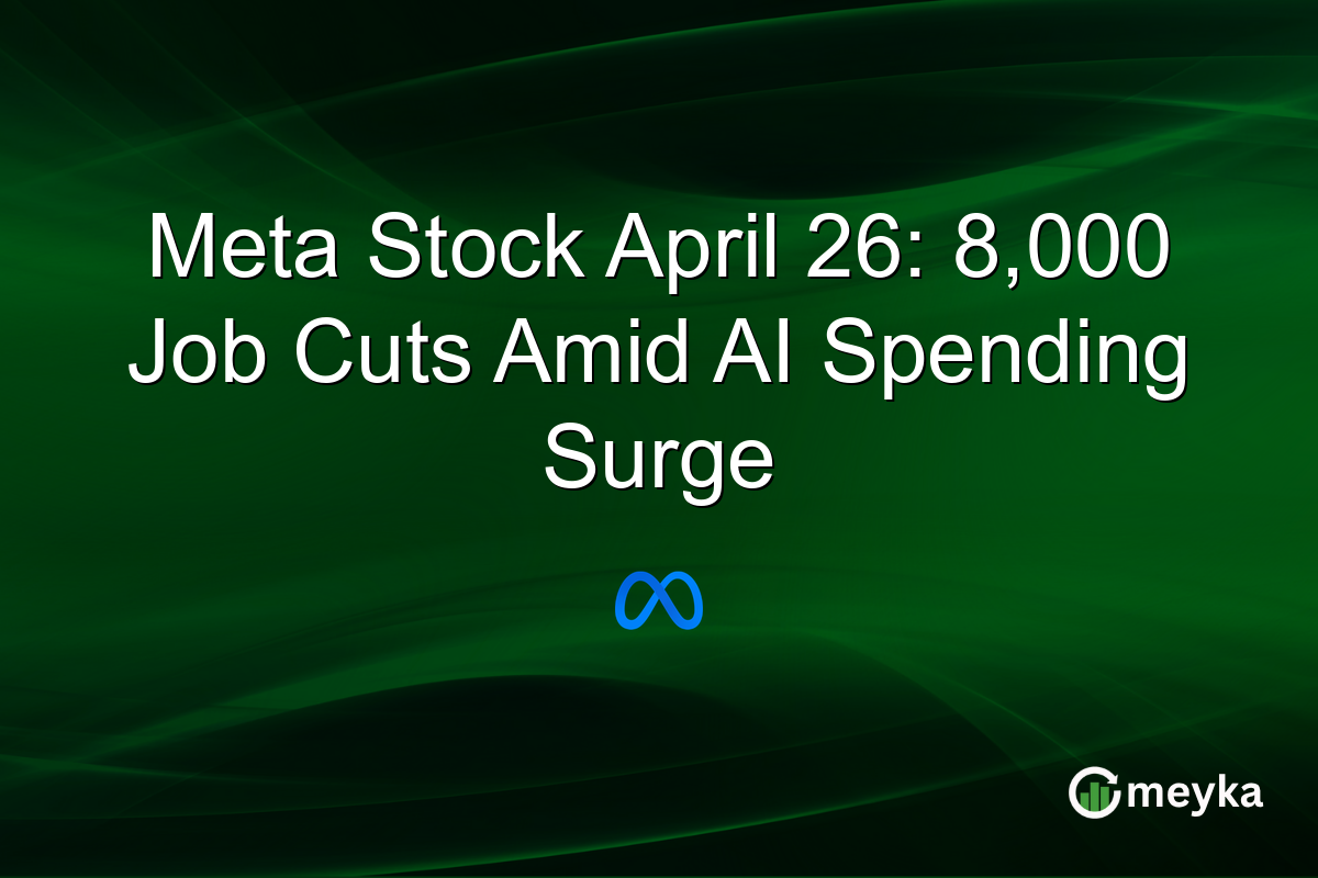 Meta Stock April 26: 8,000 Job Cuts Amid AI Spending Surge