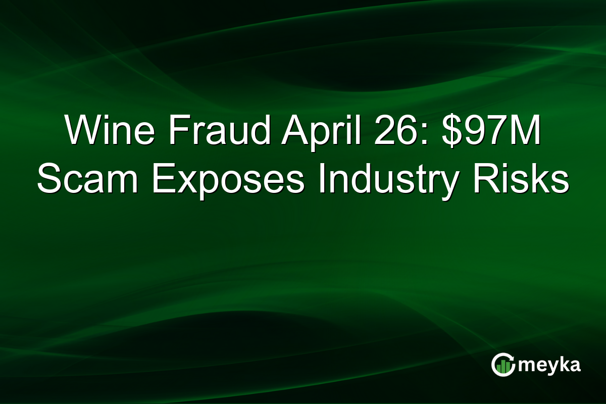 Wine Fraud April 26: $97M Scam Exposes Industry Risks