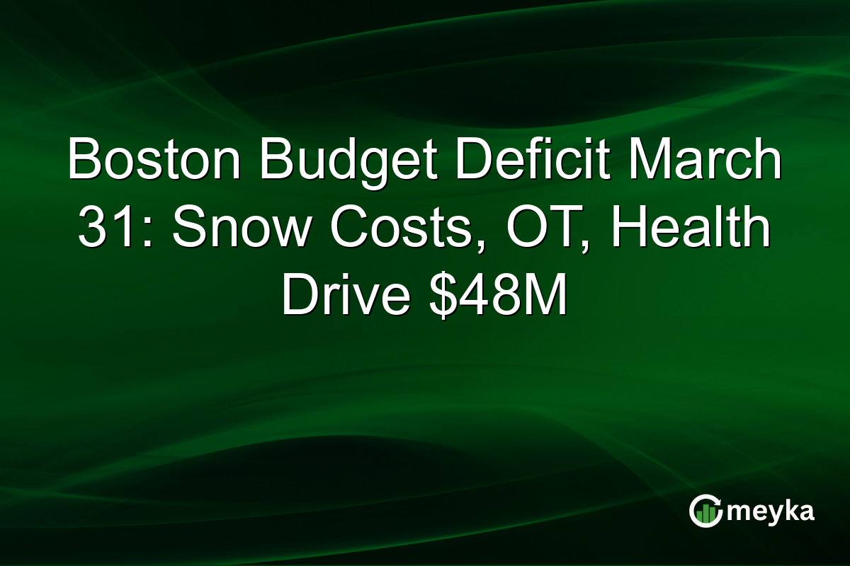 Boston Budget Deficit March 31: Snow Costs, OT, Health Drive $48M