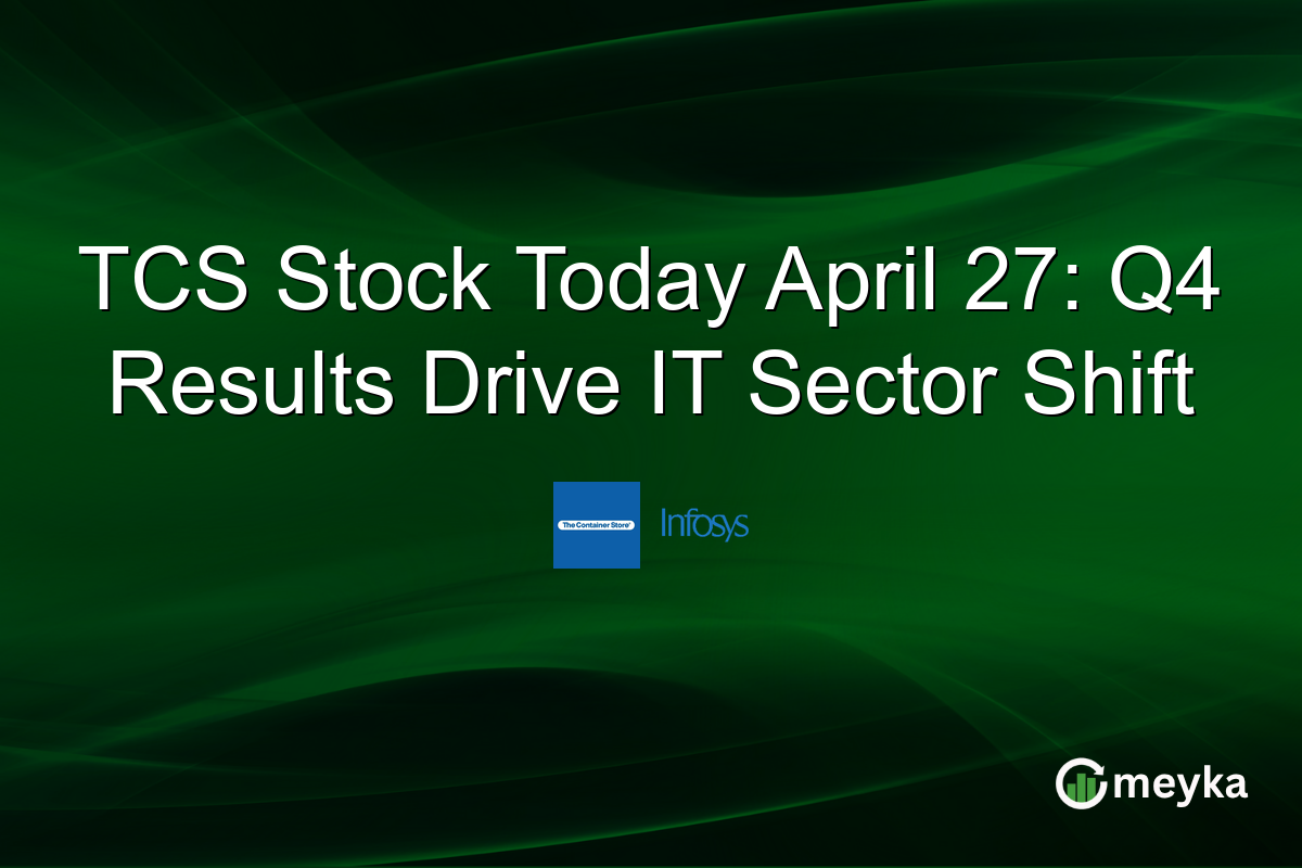 TCS Stock Today April 27: Q4 Results Drive IT Sector Shift